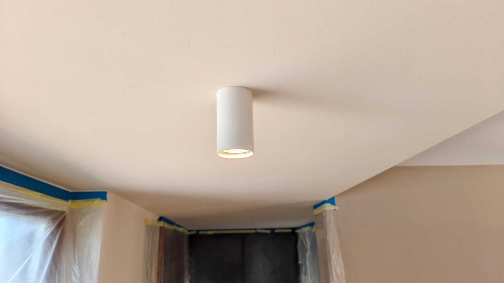 lampa sufitowa spot tuba natynkowa biała GU10