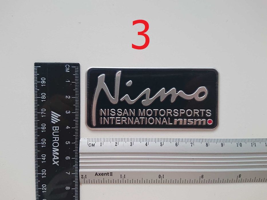 Металевий шильдик, значок Japan Toyota Honda, Mazda, Subaru, NISSAN NISMO