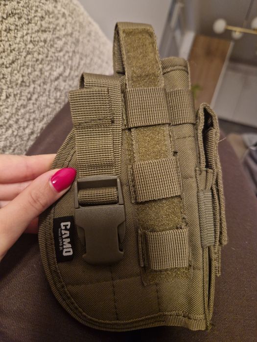 Kabura pistoletowa camo molle uniwersalna olive