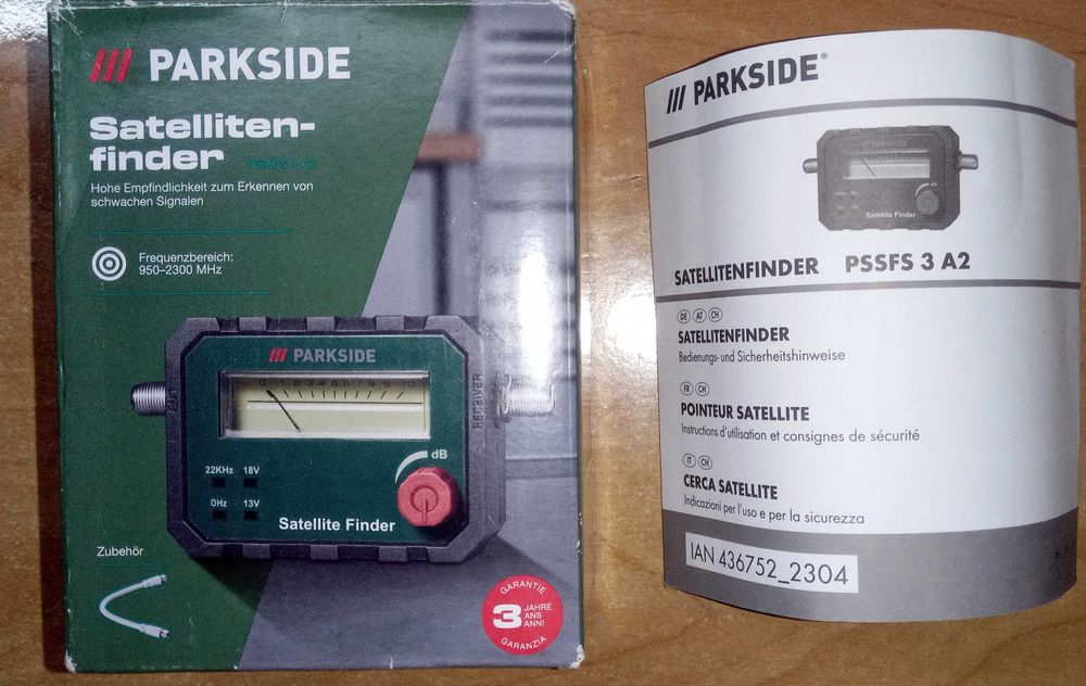 Супутниковий шукач сигналу Parkside Pointeur Satellite PSSFS 3 A2