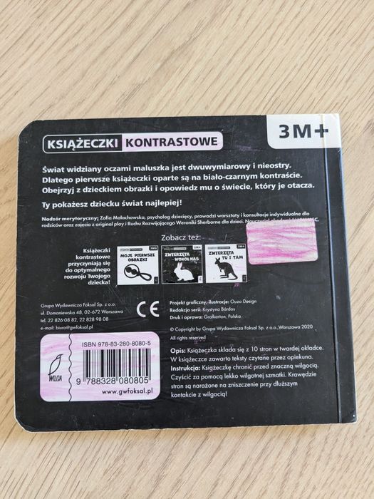 Książeczka kontrastowa 3m+