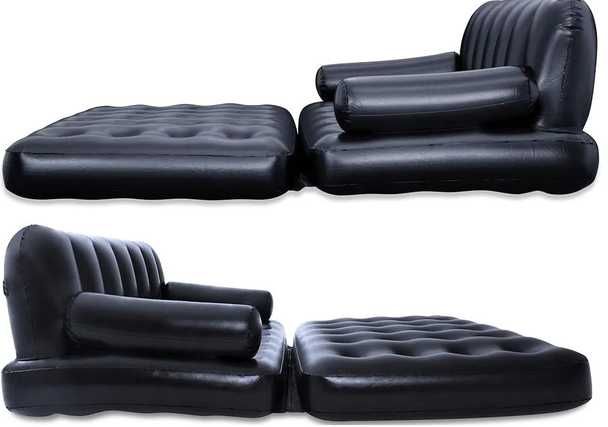 Sofa dmuchany materac dwuosobowy rozkładany nowy
