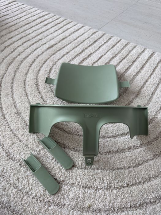 Baby set Stokke Tripp Trapp Moss Green ze ślizgaczami