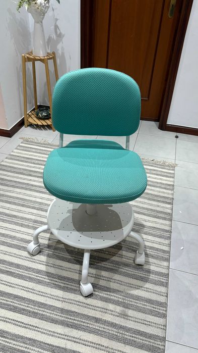 VIMUND Cadeira p/secretária criança, turquesa