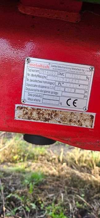 Przyczepa rolnicza dwuosiowa DB14