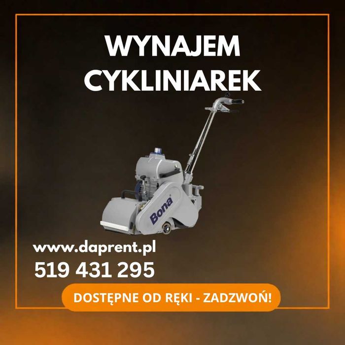 Cykliniarka do parkietu | Wynajem Oświęcim + dowóz | Szlifowanie podłóg