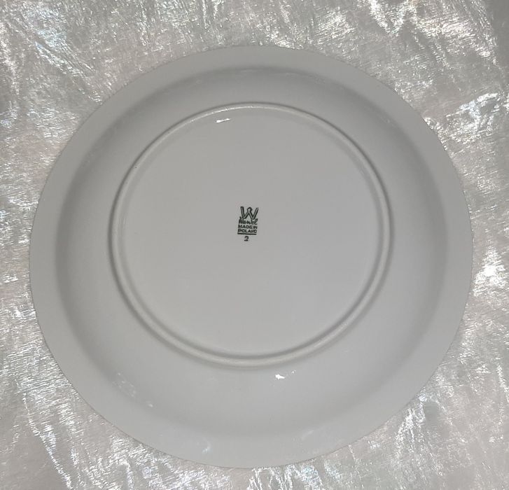 Talerz obiadowy Wawel sygnowany ceramika szkliwiona zdobiona