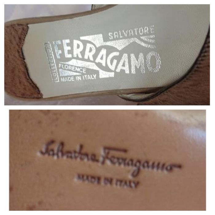 Винтажные брендовые мюли босоножки salvatore ferragamo (collection florence)