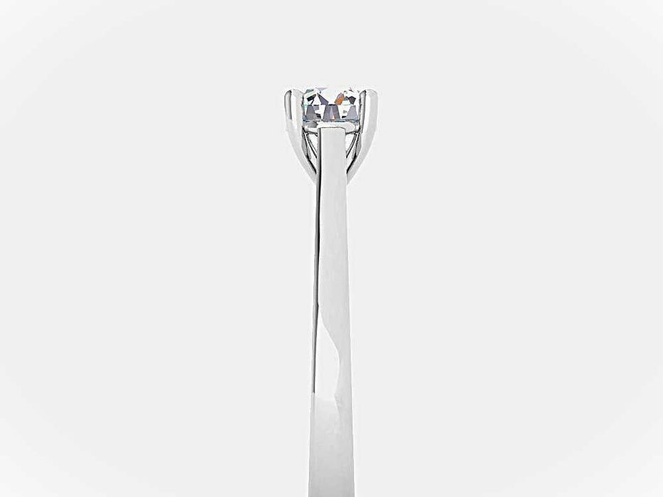 Pierścionek z brylantem 0,52 ct białe złoto pr. 585 likwidacja -55%