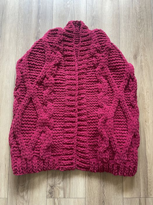 Sweter kardigan nowy reczna robota, rozmiar uniwersalny