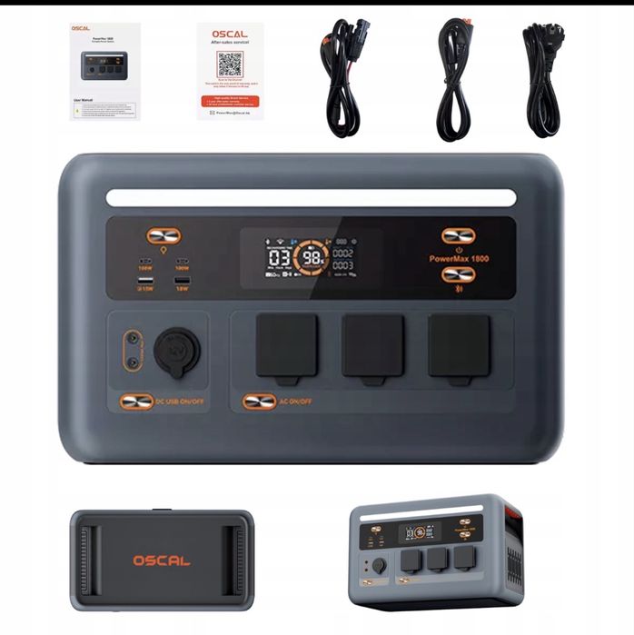 Przenośna stacja zasilania OSCAL PowerMax 1800SE