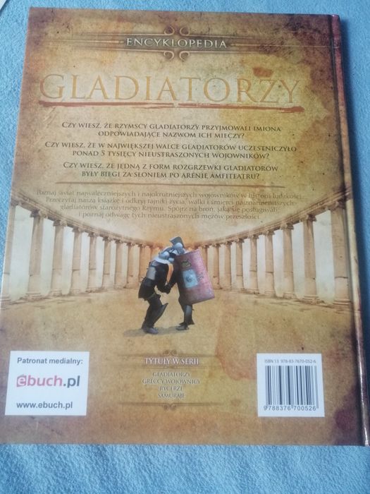 Sprzedam encyklopedię gladiatorzy