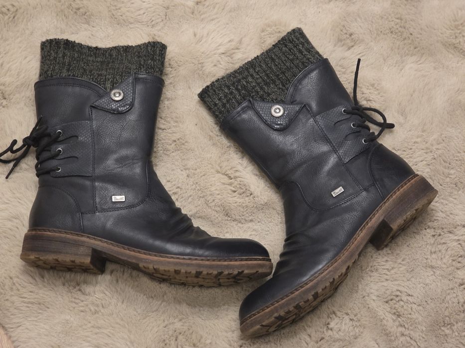 Kozaki damskie wygodne Rieker 42 IV