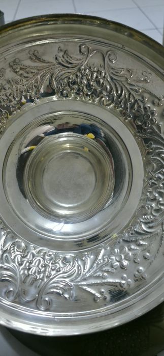 Terrina e castiçais em casquinha