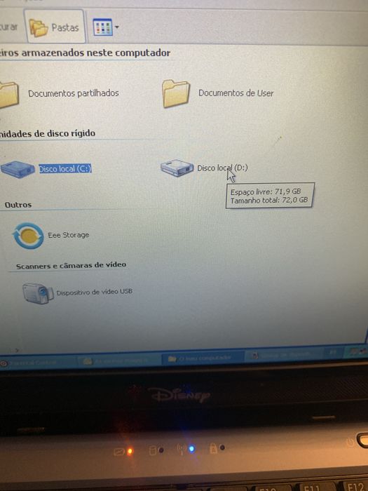 Asus eee pc versão Disney