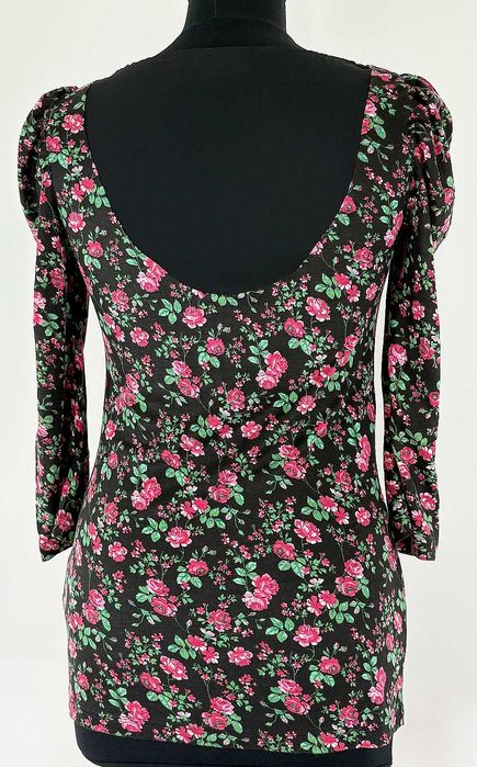 Bluzka elegancka czarna stretch Rozmiar 36
