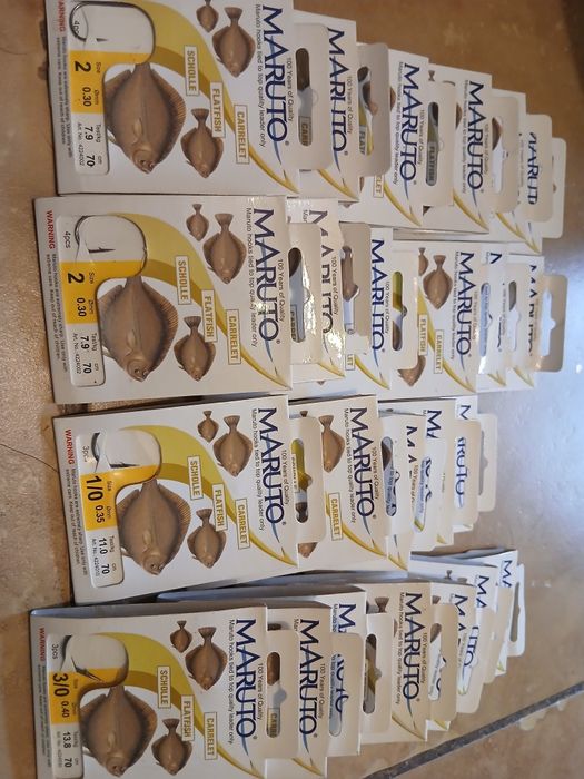 24 paczki nowych haczyków do surfcastingu