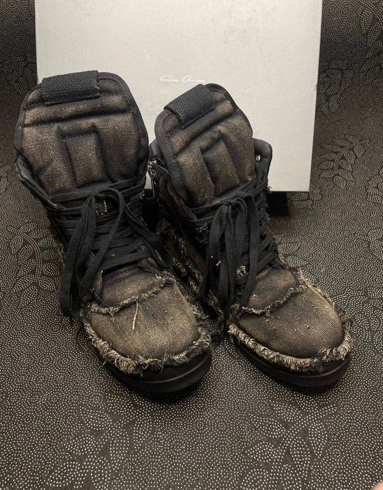 Кеды Rick Owens ramones distressed