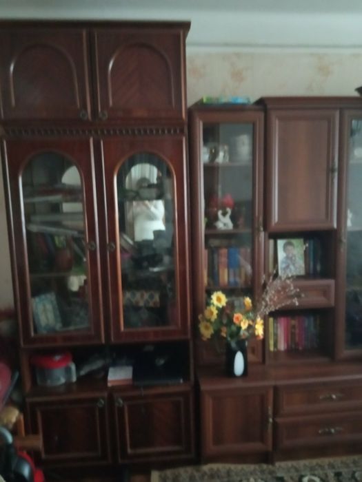шкаф для посуды с антресолью