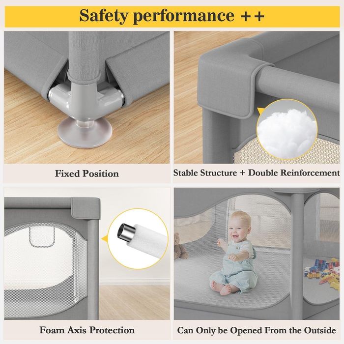 Duży plac zabaw dla dzieci. 200×180 cm Nowy