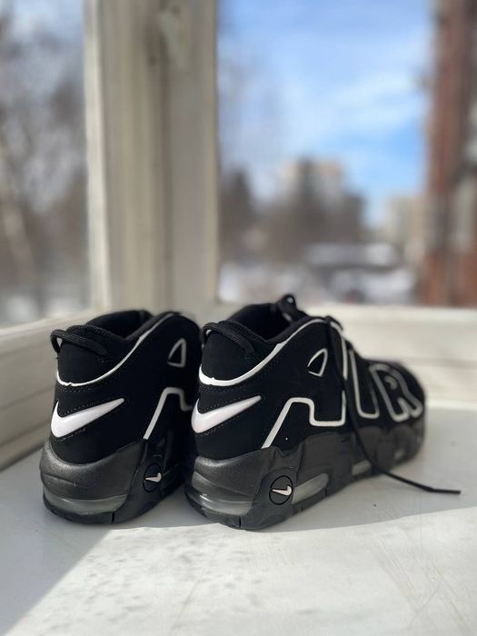 Кросівки Nike Air More Uptempo Black White | 43 розмір (27.5 см)