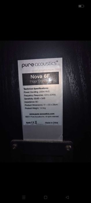 Zestaw kolumn Pure Acoustics NOVA 6 , Amplituner Yamaha RX-V361 ZESTAW