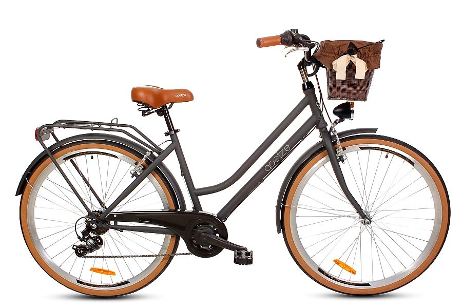 Rower damski miejski Goetze Touring 28″ Czarno-brązowy PROMOCJA -5%