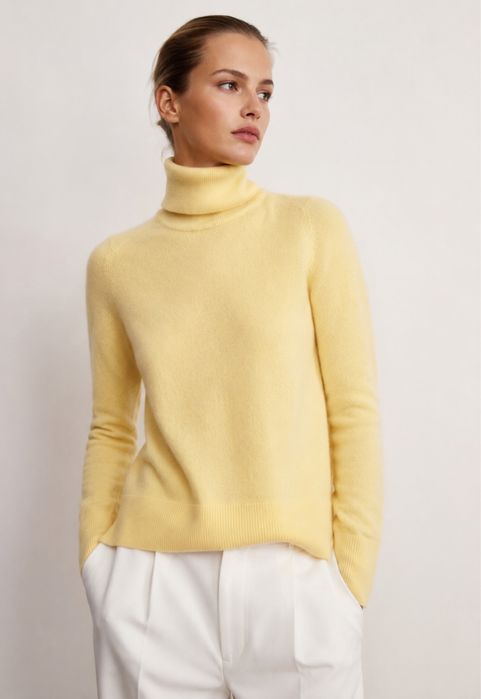 Кашемір + вовна светр гольф xs massimo dutti  стиль old money