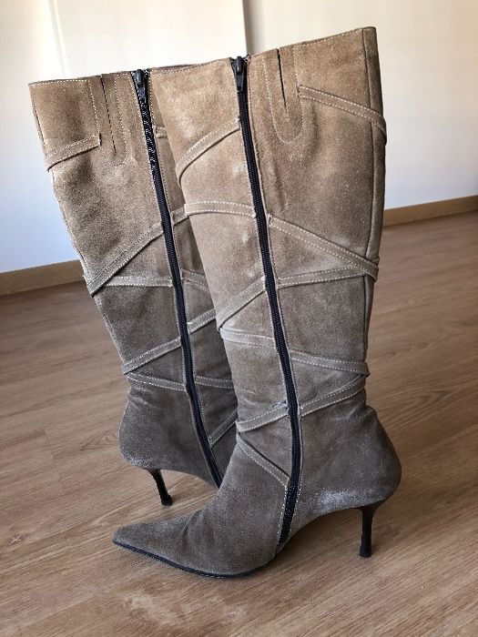 Botas senhora em camurça
