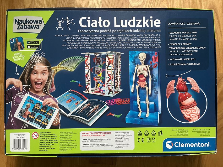 Ciało ludzkie Clementoni gra edukacyjna