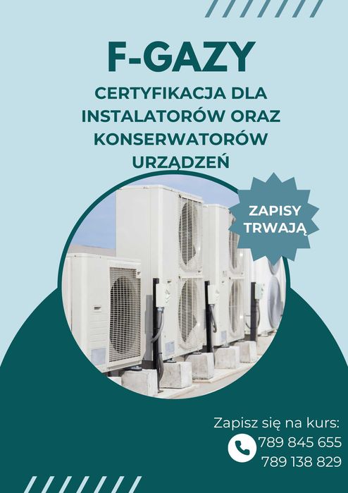 Kurs F-gazy z egzaminem