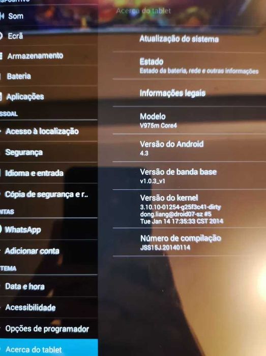 Tablet com Teclado Portátil