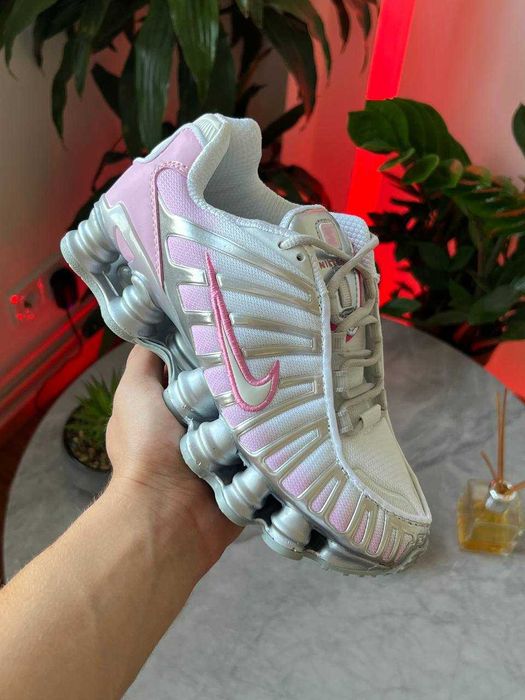 !АКЦІЯ! Nike WMNS Shox TL Pink White Silver 37 38 39 40 41