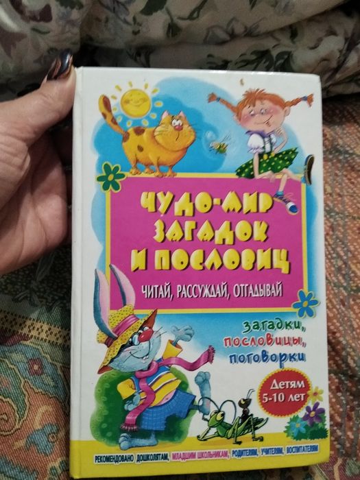 Новая книга, загадки и пословицы