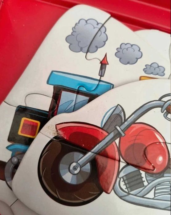 Puzzle pojazdy układanka dobieranka