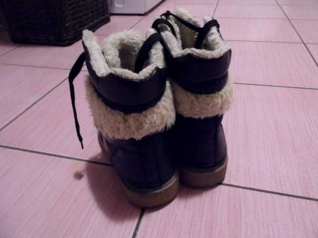 Trzewiki-trapery zimowe rozm 37, dł wkł 23cm