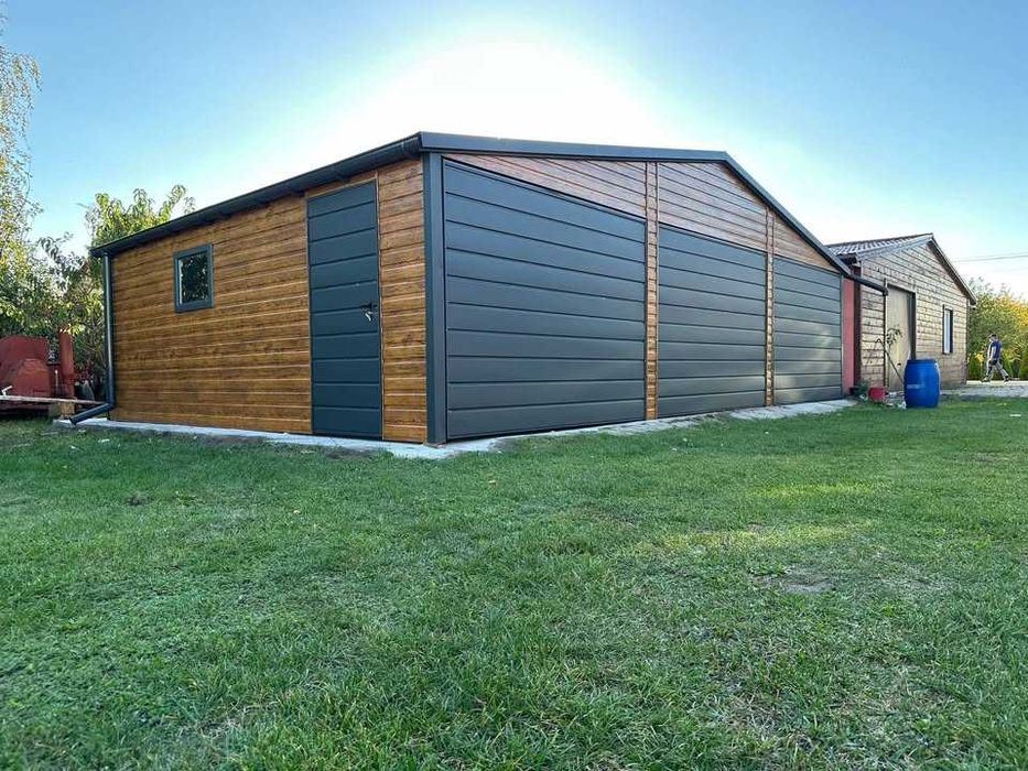 Garaż blaszany Konstrukcja profil zamknięty OCYNKOWANY