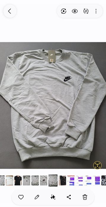 Bluzy męskie nieocieplane z wyszywanym logo! L XL XXL