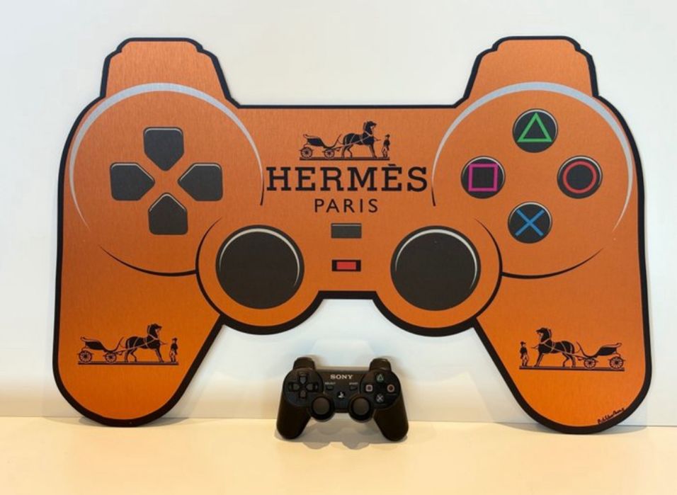 Hermès Gamepad XXL Art HandSigned - RobVanMore