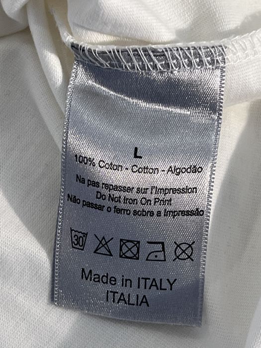 T-shirt Dior 1947 Branca - Bordado Prateado - Tamanho L