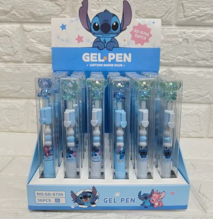 Canetas com boneco  STITCH