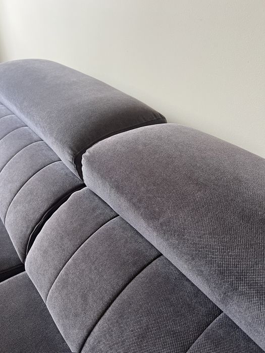 Sofá de 3 lugares Cinzento