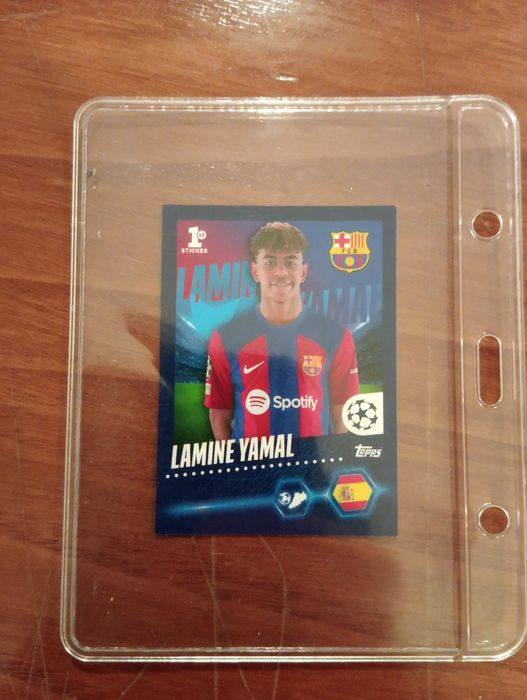 Lamine yamal, sticker 138, Champions league 23/24, topps