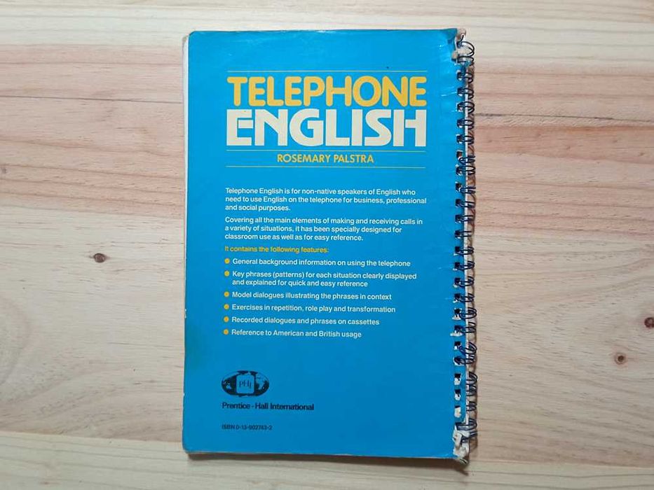 Livro "Telephone English" de Rosemary Palstra
