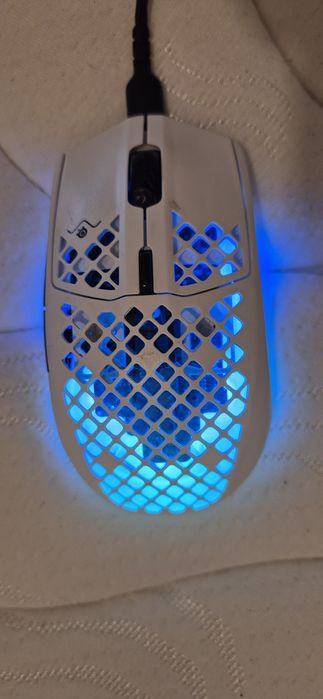 Rato Gaming SteelSeries Aerox 3 Wired (Snow White) – Como Novo