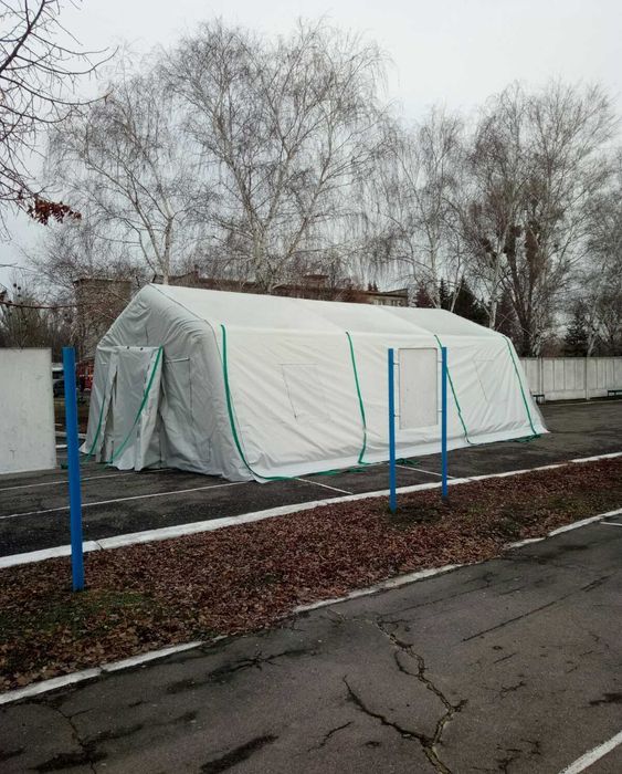 Намет пневмокаркасний 60 м.кв, для МНС, міграційної служби тощо.