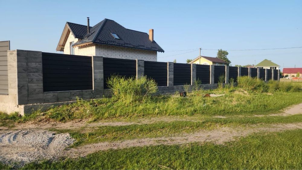 Монтаж  парканів (заборів) під ключ