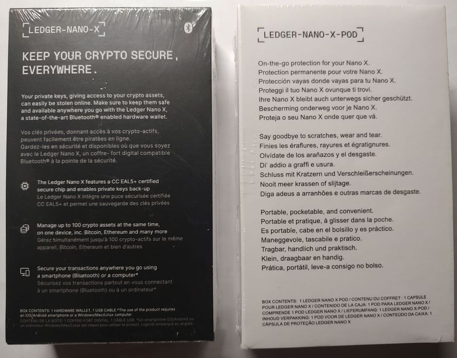 Криптогаманець Ledger Nano X + Nano X Pod