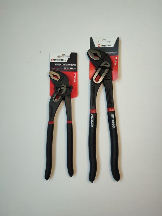 Клещи сантехнические 250 мм  300 мм  STORM INTERTOOL NT-0161  NT- 0162