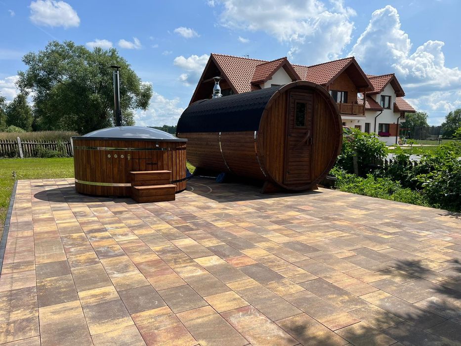 Domek na Mazurach basen sauna jacuzz